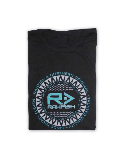 Rahfish All Rah tshirt black folded Rahfish All Rah tshirt black folded