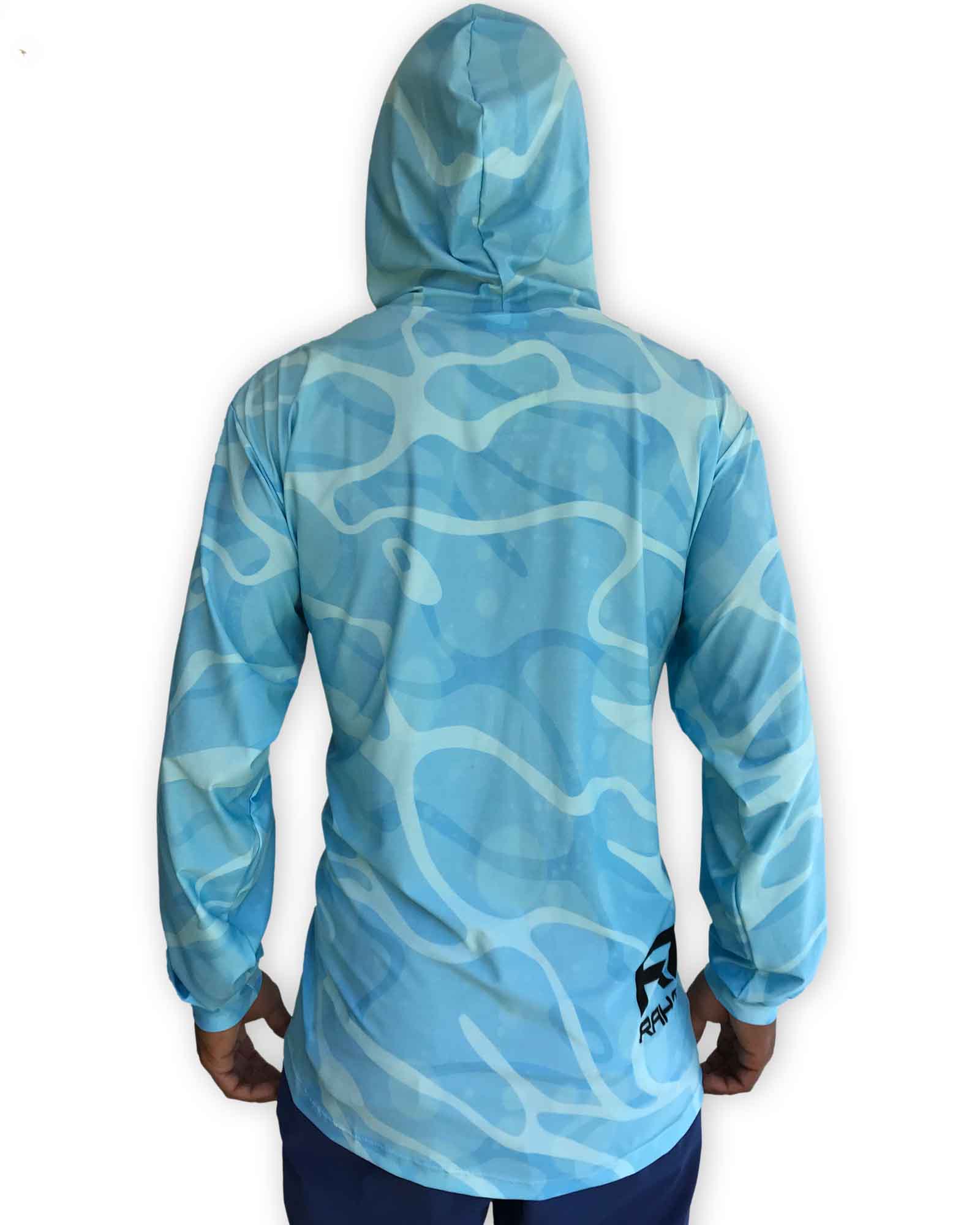 teal camo hoodie