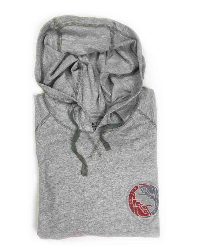 RAHFISH FISHLIFE H GREY HOODED LONG SLEEVE