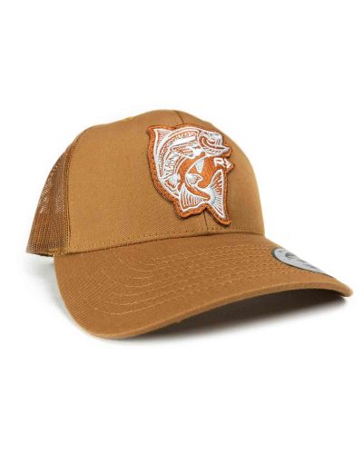 JOHNNY FISHER CARAMEL TRUCKER HAT