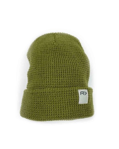 BIG R OLIVE WAFFLE BEANIE