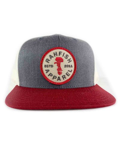 RAHFISH DADS JOHNSON FLAT BRIM MESH HAT RAHFISH DADS JOHNSON FLAT BRIM MESH HAT