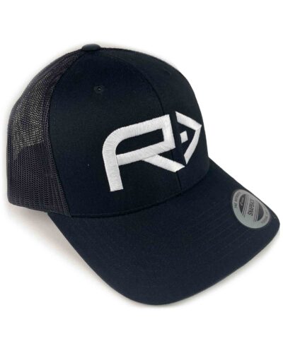 RAHFISH BIG R BLACK TRUCKER HAT