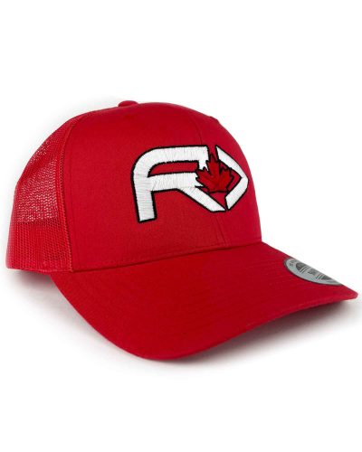 Canada day trucker hat red
