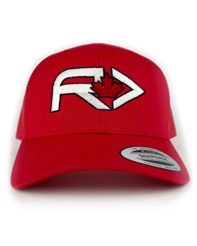 Canada day trucker hat red