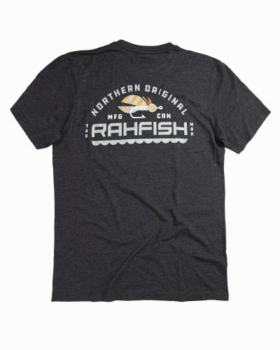 RIVER FLY TEE HEATHER CHARCOAL