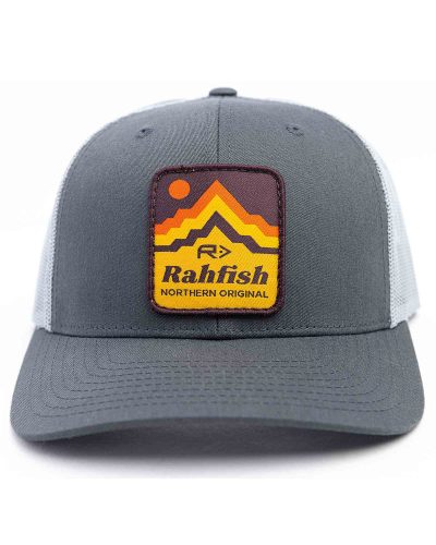 retro repeat trucker hat