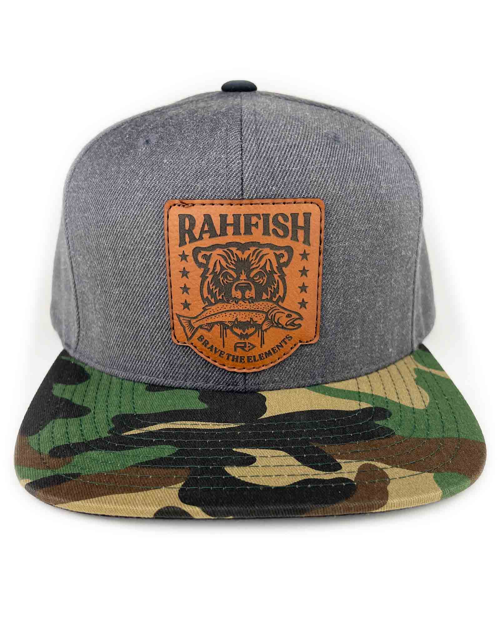 RAHFISH BRAVE THE ELEMENTS FLAT BRIM CAMO HAT