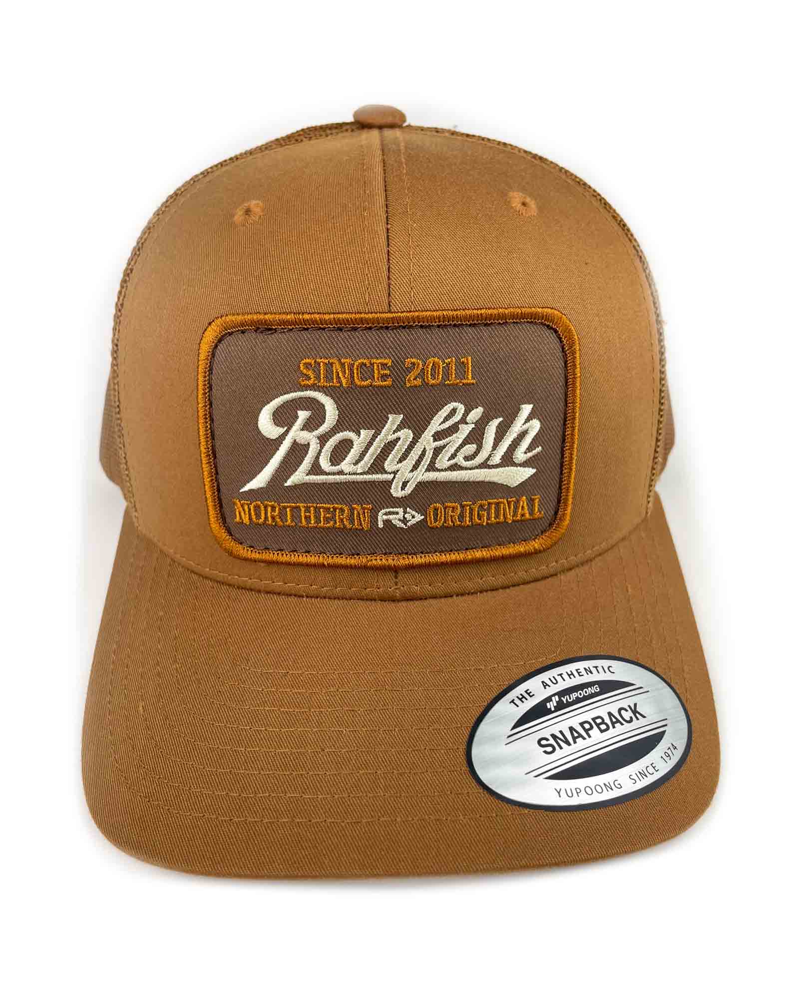 RAHFISH COUNTRY BUCKET CARAMEL TRUCKER HAT